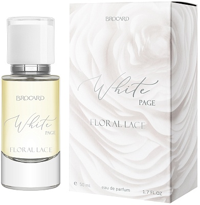 White Page. Floral Lace