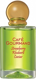 Cafe Gourmand. Strawberry rhubarb caviar